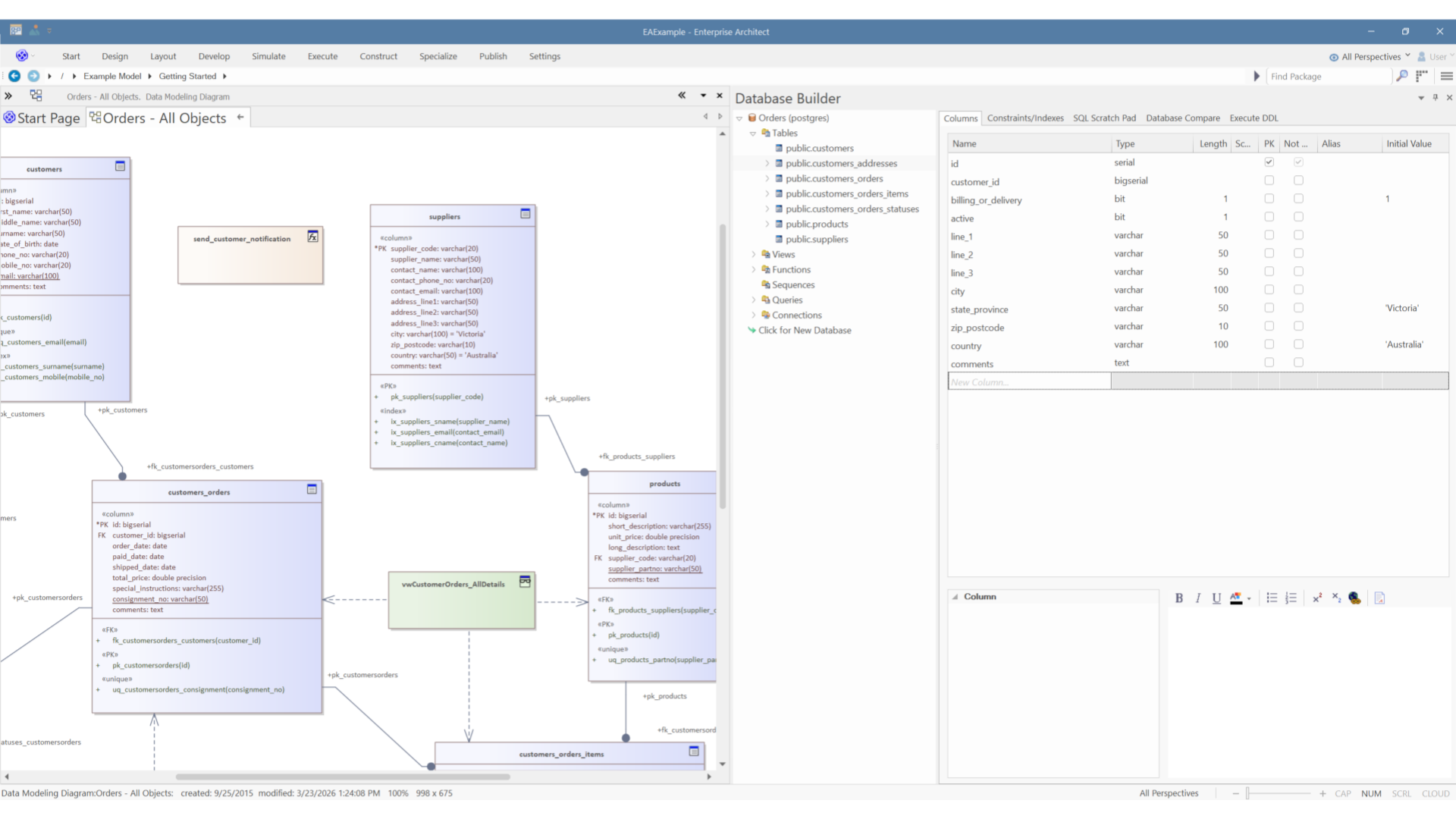 Data warehousing and modeling with sparx systems enterprise architect 17