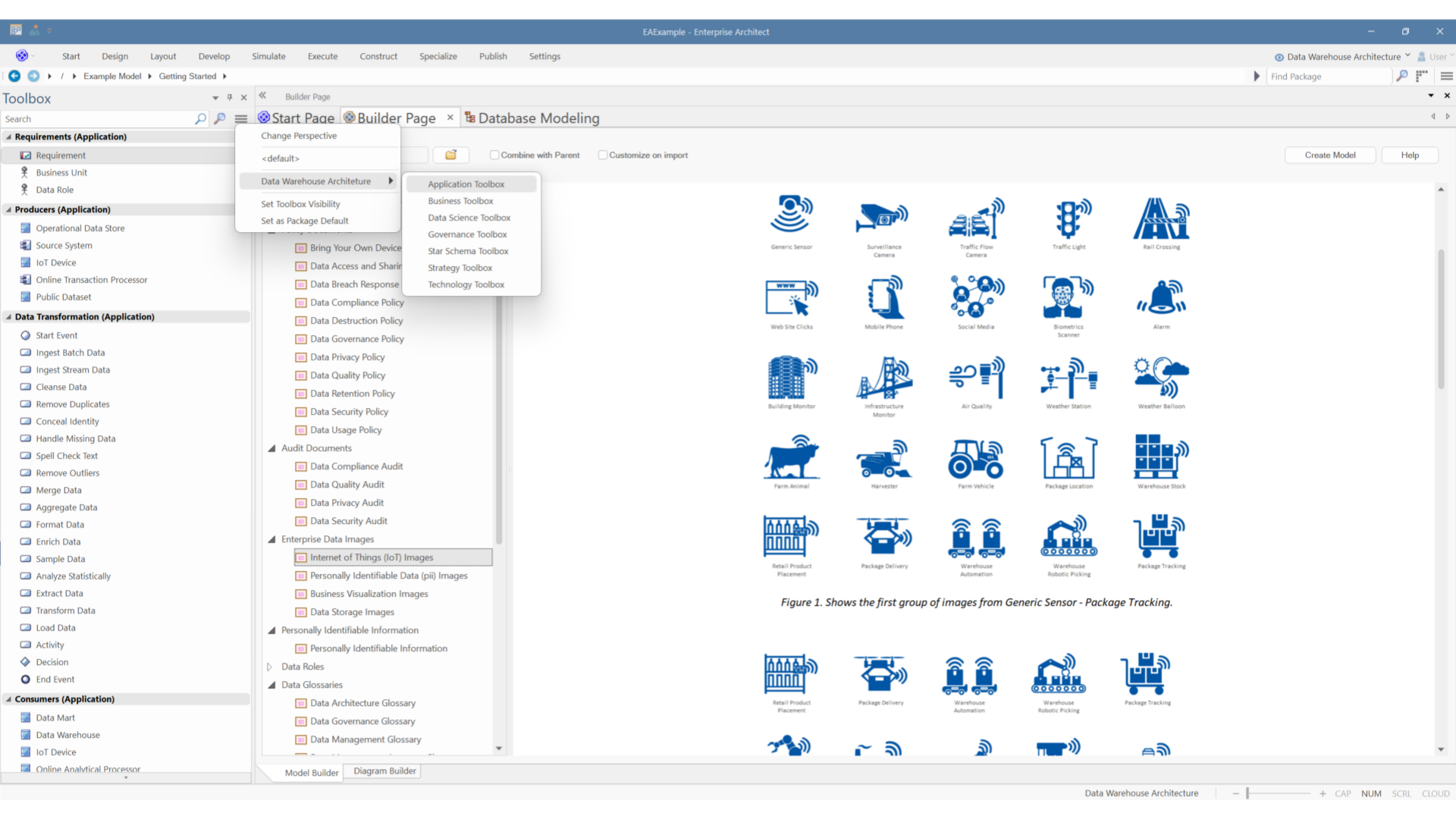 Enterprise data warehousing features and model patterns in sparx enterprise architect 17